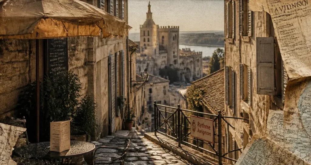 Avignon : activités à découvrir, ruelle vers le Palais des Papes