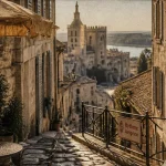 Avignon : activités à découvrir, ruelle vers le Palais des Papes