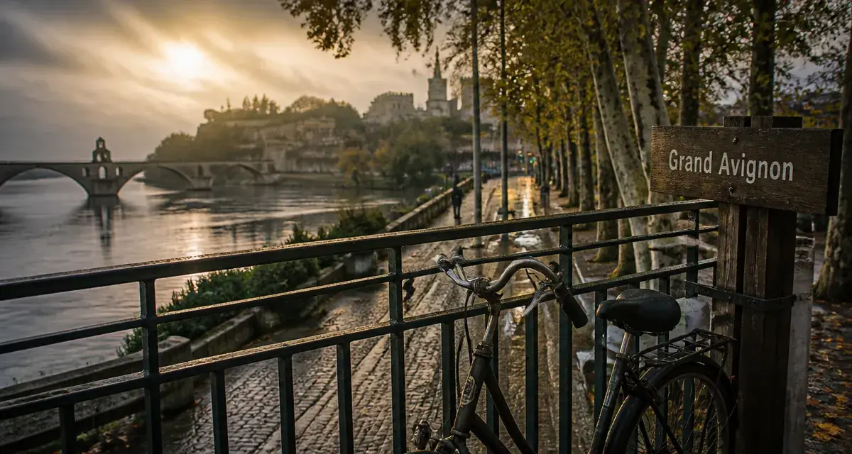 Commune d’Avignon : Grand Avignon et intra-muros au bord du Rhône, Palais des Papes