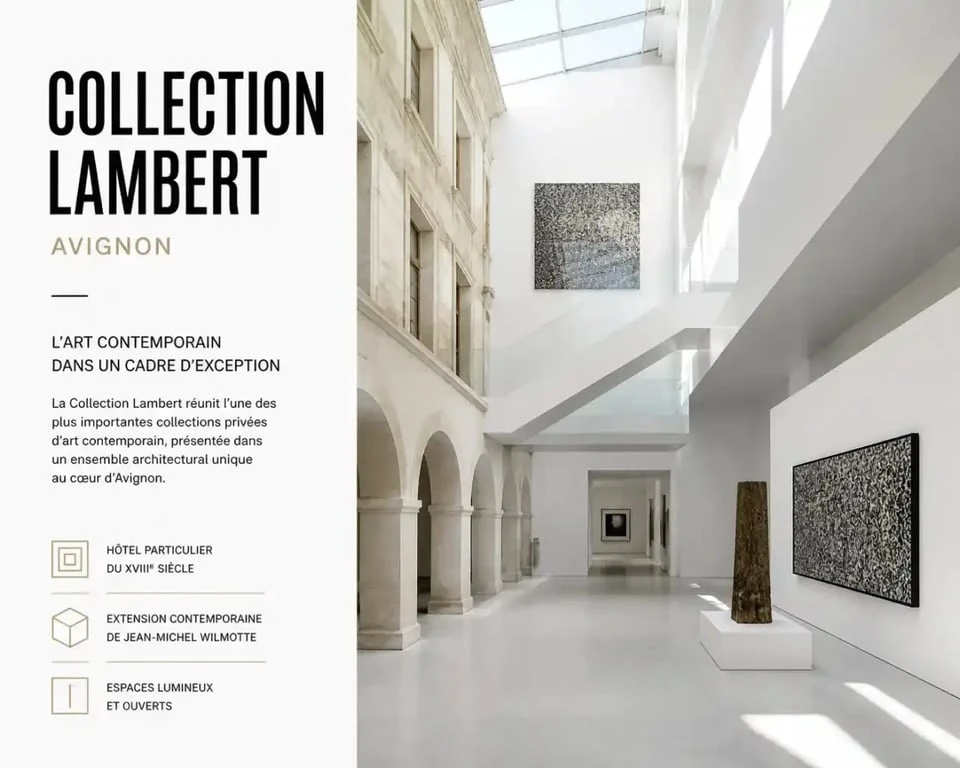Exposition d'art contemporain à la Collection Lambert, une idée de sortie pour une manifestation à Avignon ce week end