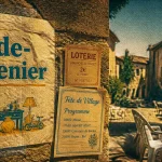 Fête de village ce week end près de Avignon : affiche vide-greniers et tickets loterie