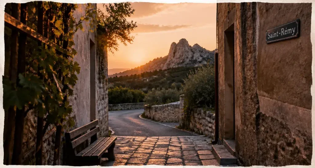 Les plus beaux villages des Alpilles : ruelle en pierre et oliveraies
