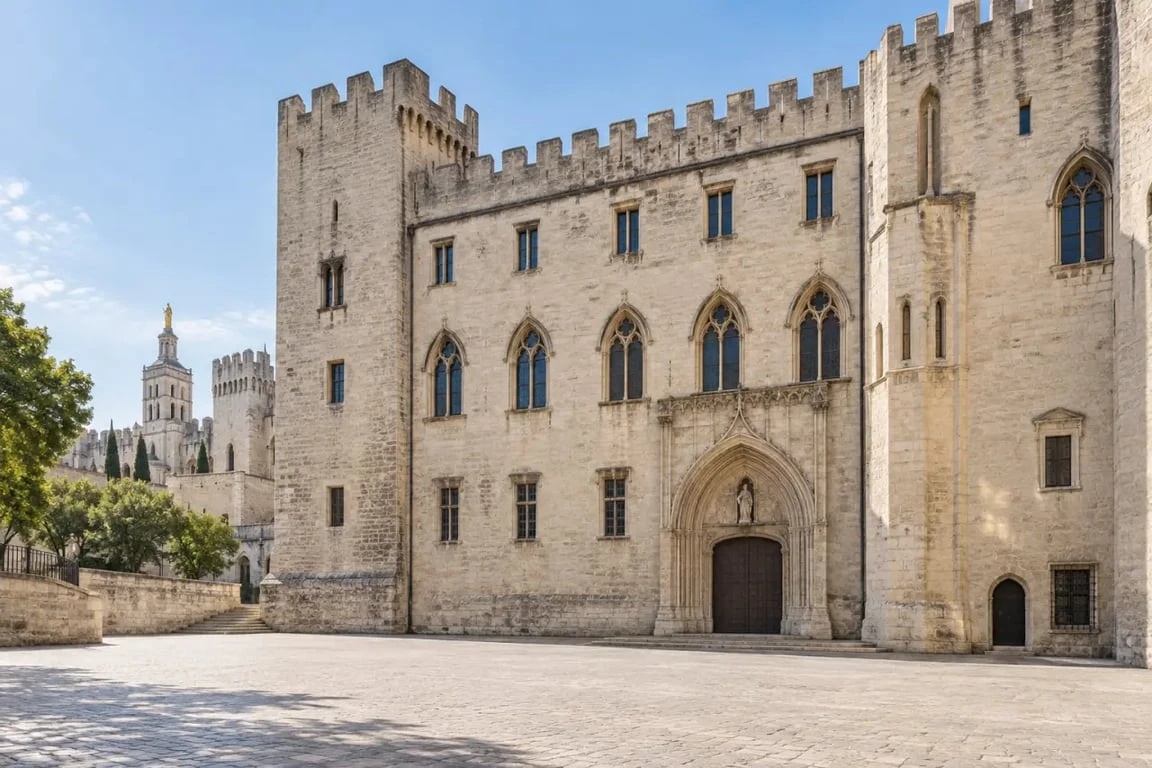 Vue extérieure du musée du Petit Palais, l’un des musées municipaux d’Avignon