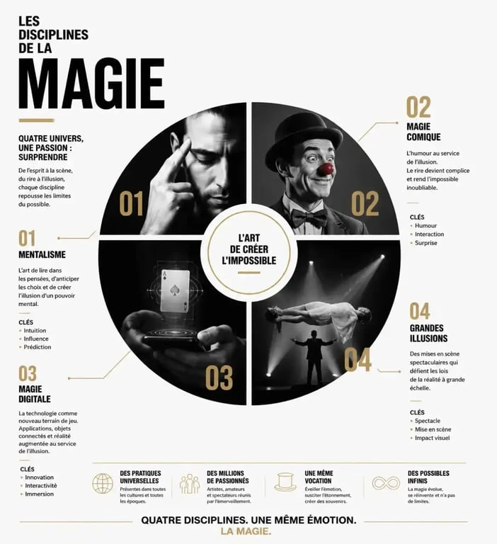 Les différentes disciplines du Festival Mondial de la Magie à Avignon