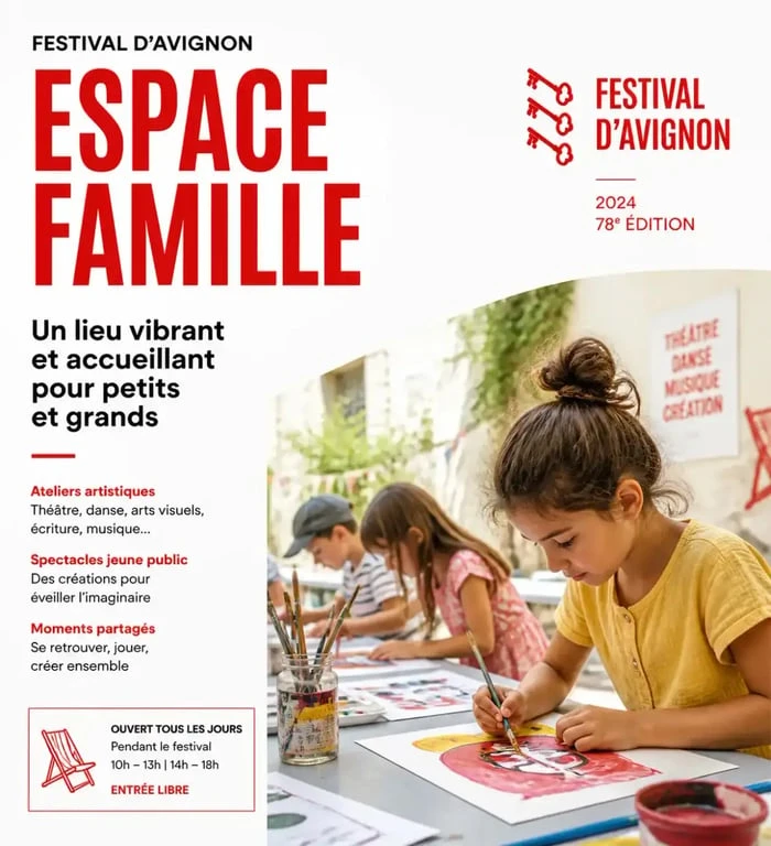 Espace famille Village TADAMM au festival d'Avignon jeune public
