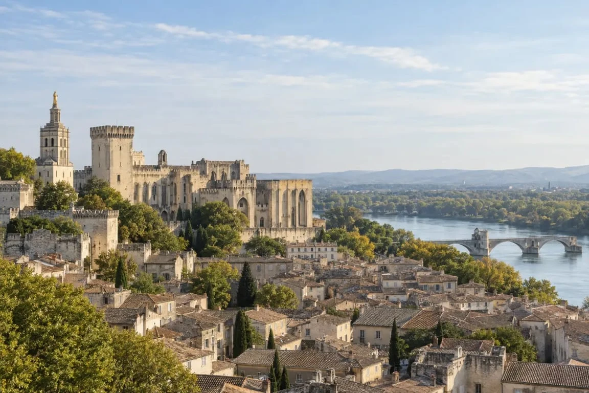 Journée du patrimoine à Avignon avec le Palais des Papes et le Pont Saint-Bénézet