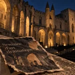 Createur festival avignon Jean Vilar : cour d’honneur du Palais des papes à Avignon