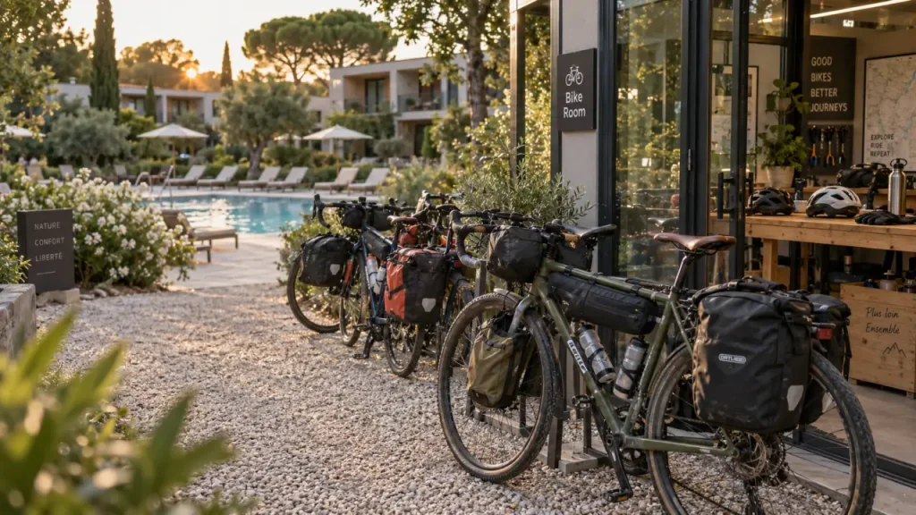 Hôtel Festival Sud à Avignon : piscine, gare TGV et Bike Room réunies au même séjour