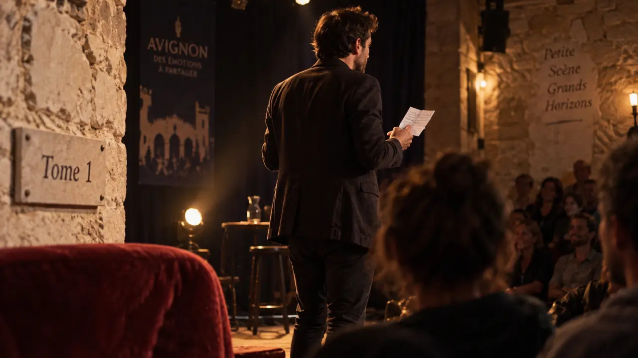 tom baldetti festival avignon : Tome 1, scène et salle à Avignon