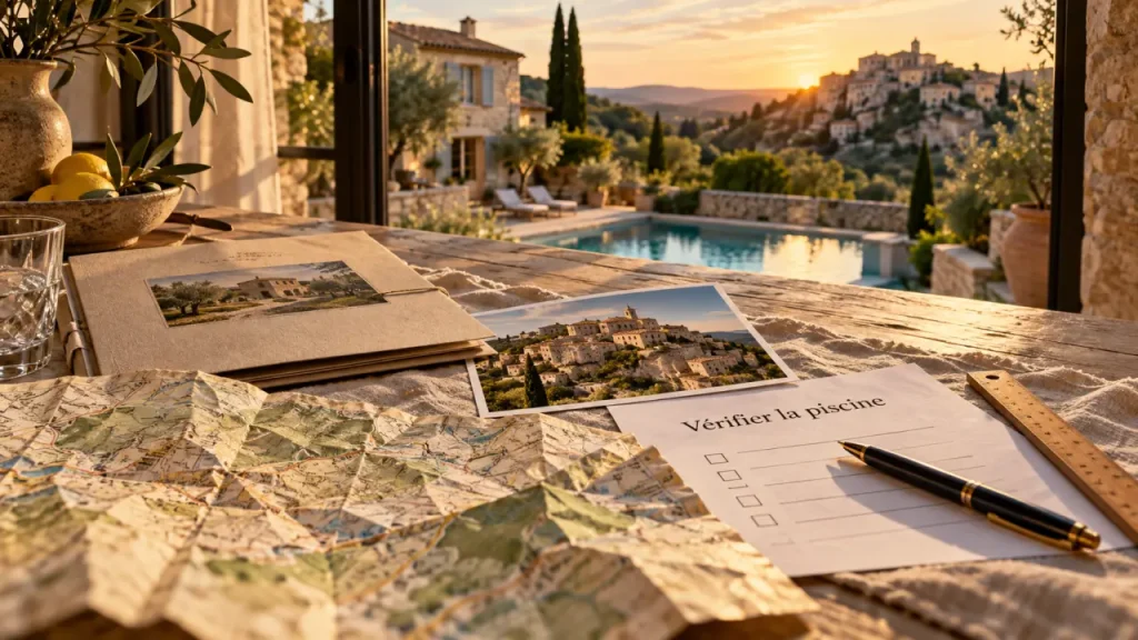 Vacances gordes luberon : vérifier la piscine avant location