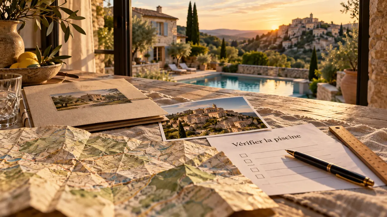 Vacances gordes luberon : vérifier la piscine avant location