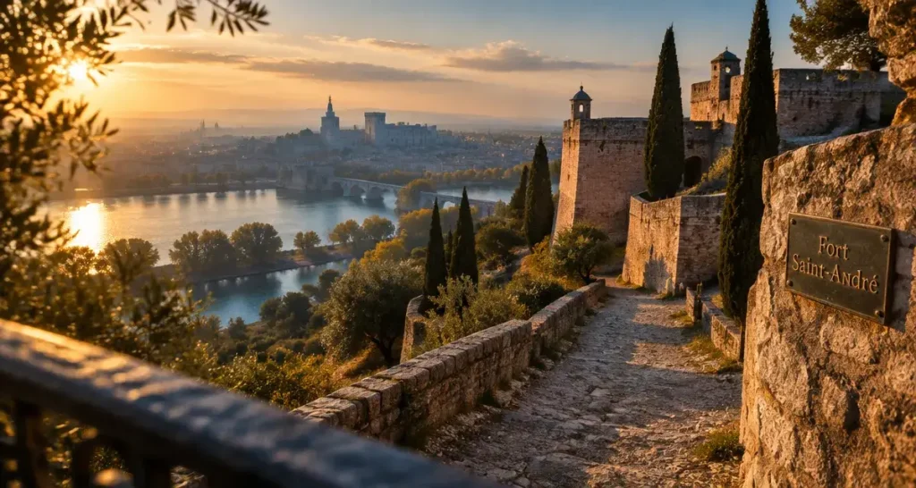 Visiter villeneuve les avignon : Fort Saint-André et remparts